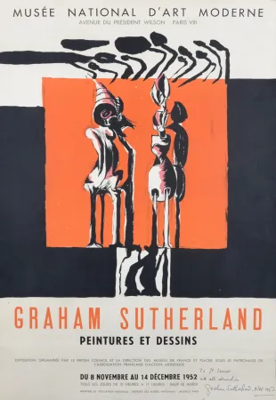 Lithografie Sutherland - Peintures et dessins, Musée National d'Art Moderne, 1952