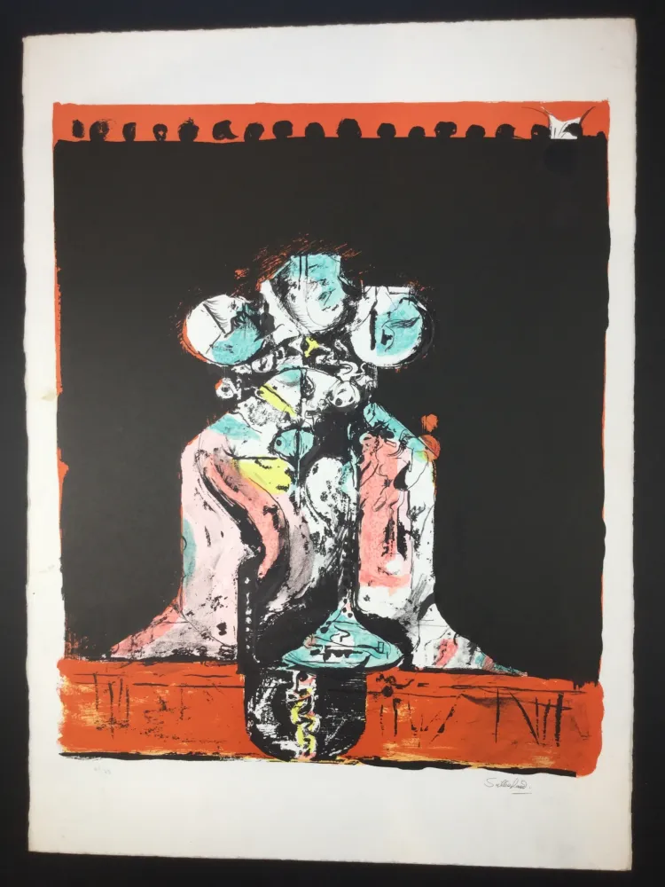 Lithografie Sutherland - Roche Tricéphale