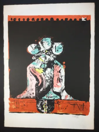 Lithografie Sutherland - Roche Tricéphale