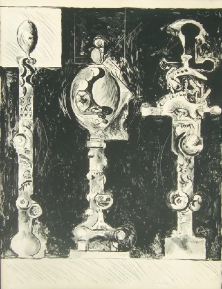 Lithografie Sutherland - Three organic forms