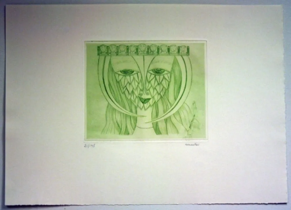 Gravure Svanberg - Dromkvinnans kyss