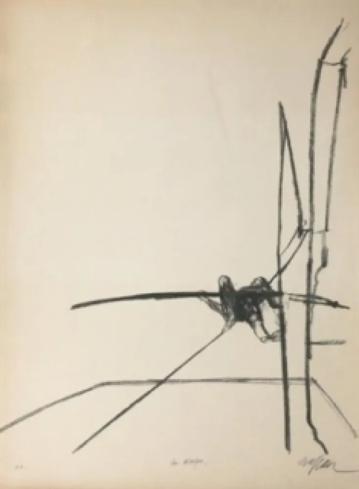 Lithografie Szafran - Funambule