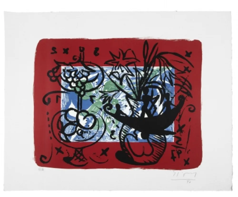 Lithografie Szczesny - Fruit Still Life