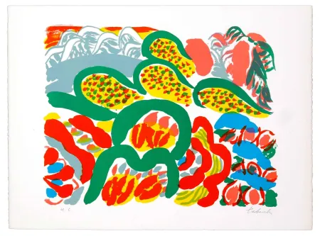 Lithografie Tabuchi - Au Loin De La Mer