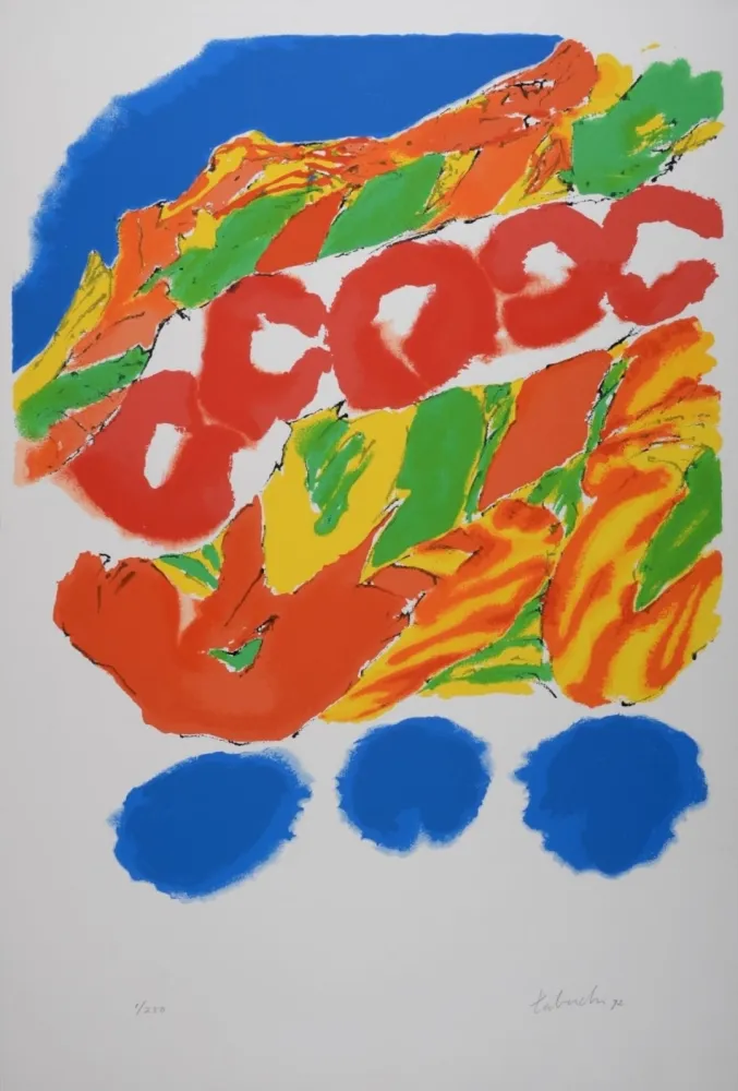 Zeefdruk Tabuchi - Composition