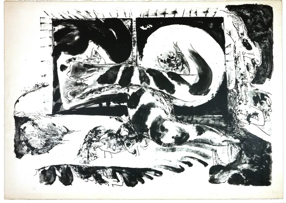 Lithografie Tabuchi - La Nuit