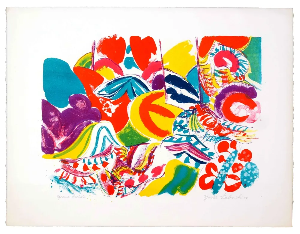 Lithografie Tabuchi - Sans titre