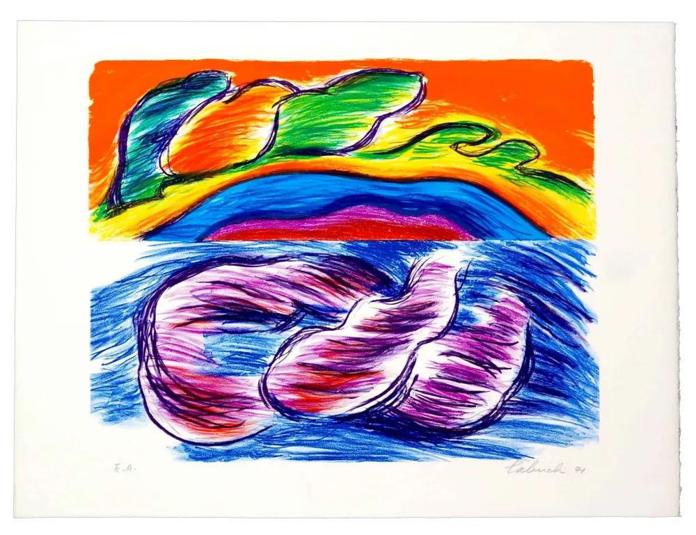 Lithografie Tabuchi - Sans titre