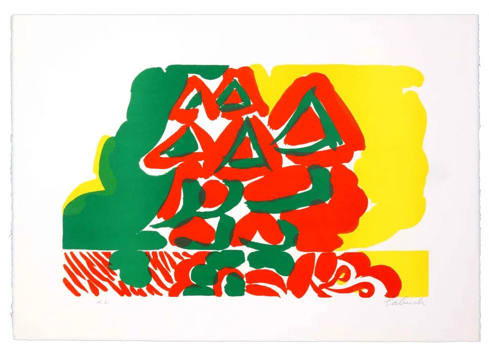 Lithografie Tabuchi - Sans Titre