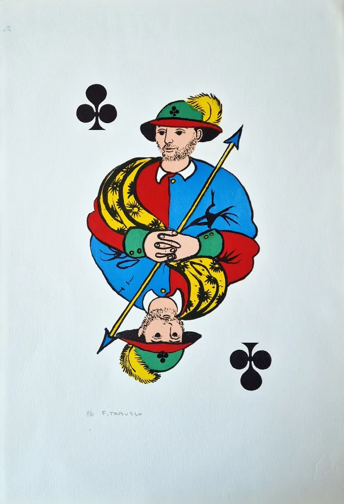 Lithografie Tabusso - Fante di fiori