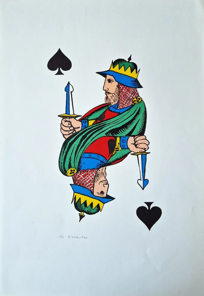 Lithografie Tabusso - Re di picche