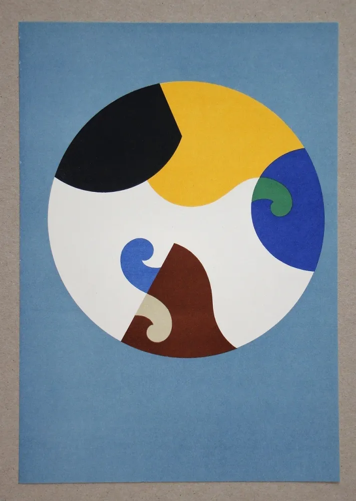 Lithografie Taeuber-Arp - Composition dans un cercle, 1938