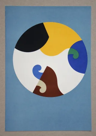 Lithografie Taeuber-Arp - Composition dans un cercle, 1938