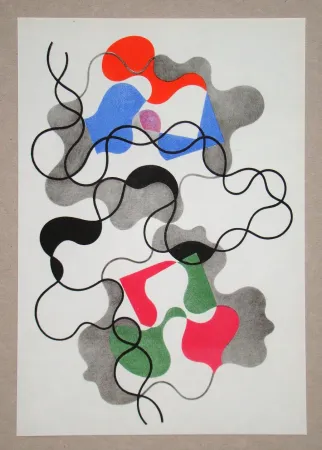 Heliogravure Taeuber-Arp - Lignes d'été, 1942