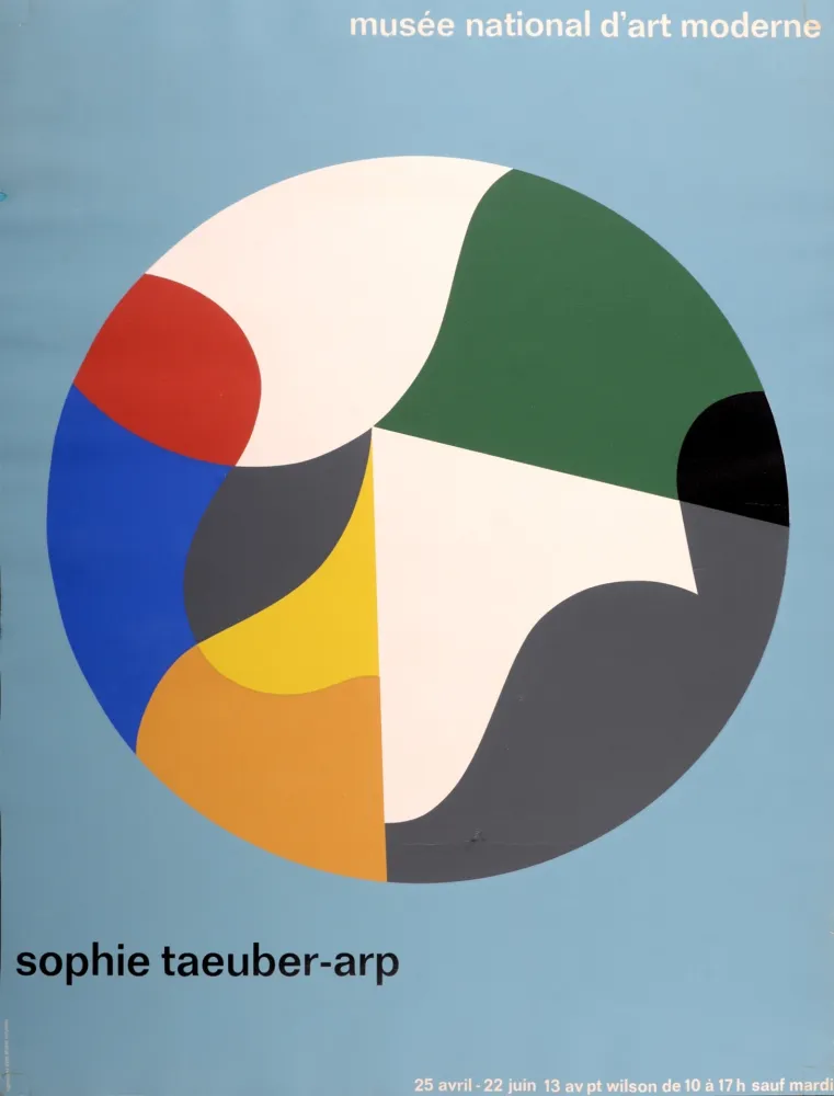 Zeefdruk Taeuber-Arp - Musée National d'Art Moderne, 1964