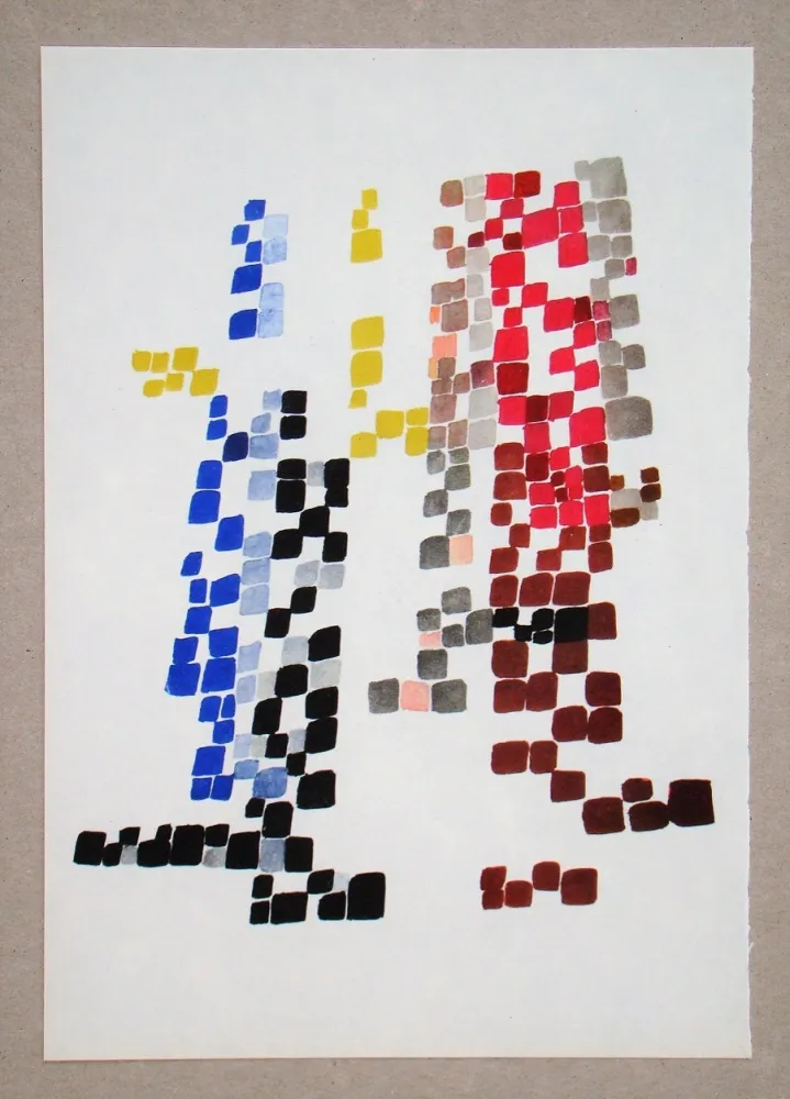 Heliogravure Taeuber-Arp - Taches quadrangulaires, 1920