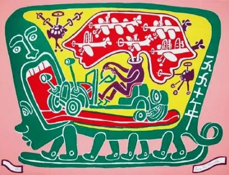 Lithografie Taillandier - Land 1