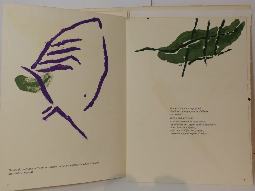 Lithografie Tal Coat - Derrière le Miroir. N°199. Deluxe, signé. 