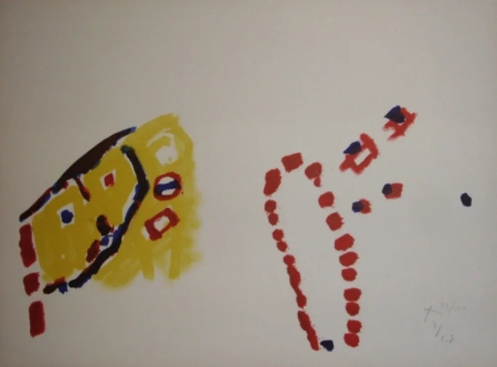 Lithografie Tal Coat - En grimpant