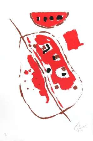 Lithografie Tal Coat - Menton