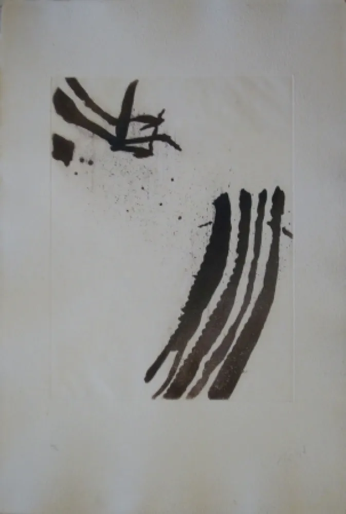 Ets En Aquatint Tal Coat - Planche de l'almanach