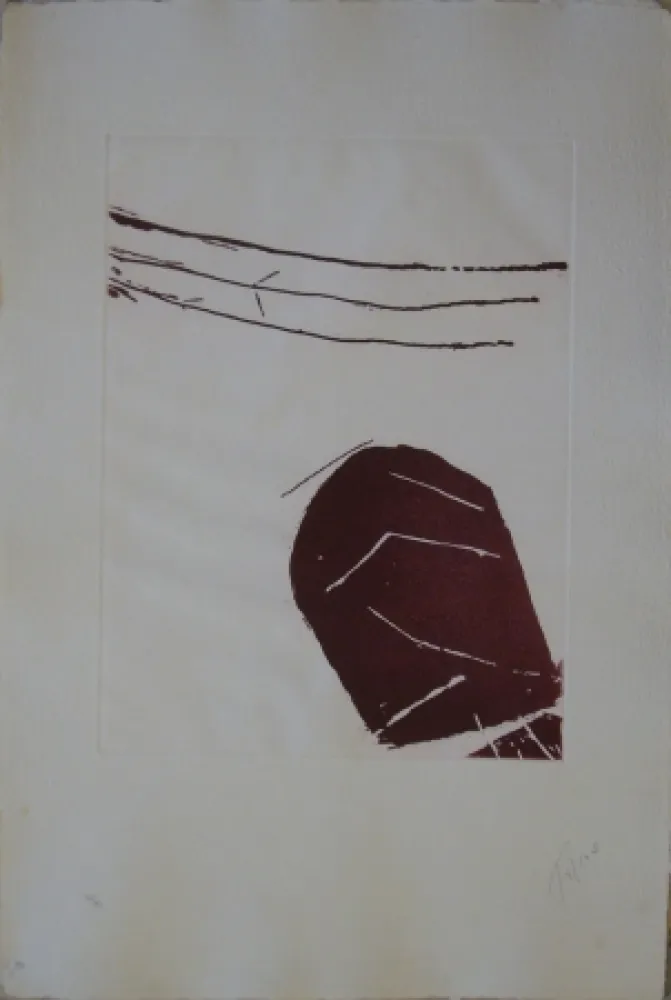 Ets En Aquatint Tal Coat - Planche de l'almanach