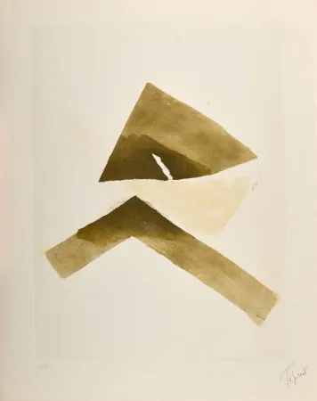 Aquatint Tal Coat - Se rejoignant. 1980