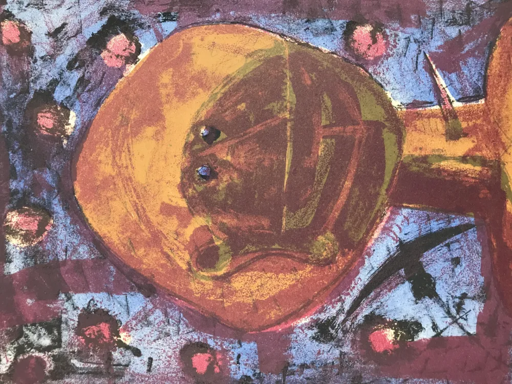 Lithografie Tamayo - Cabeza Con Pajaros