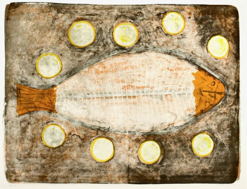 Lithografie Tamayo - Demi Poisson (Half fish)