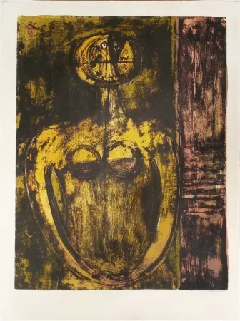 Lithografie Tamayo - Desnudo en Naranja