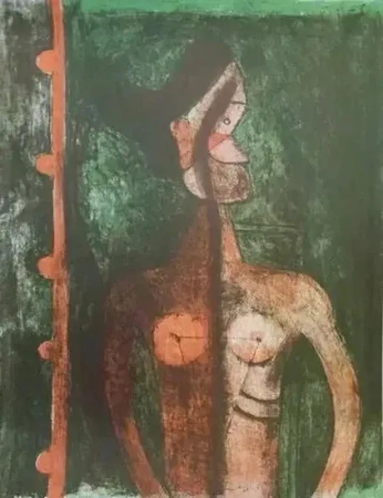 Lithografie Tamayo - Torse de jeune fille (1969)
