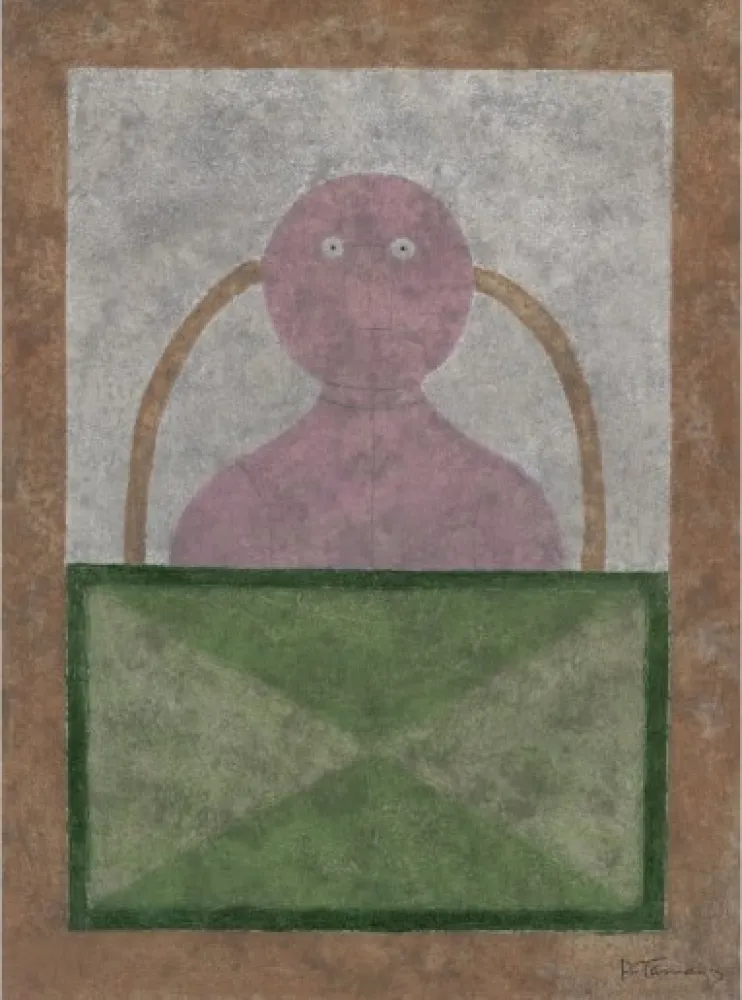 Ets En Aquatint Tamayo - Torso en Rosa