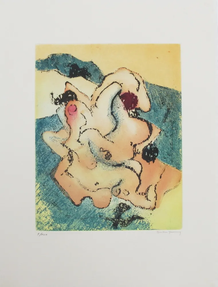 Ets En Aquatint Tanning - C'est au soleil