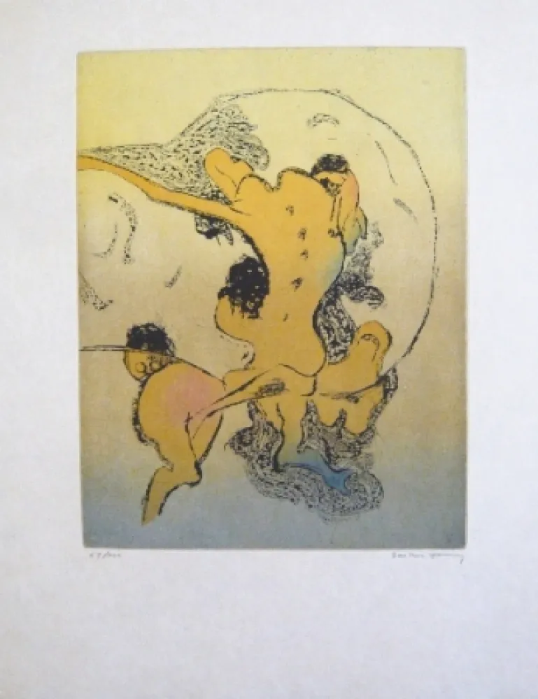 Ets En Aquatint Tanning - Composition 4