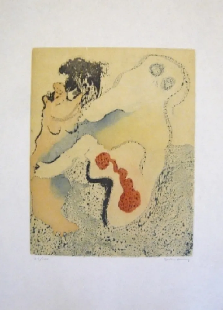 Ets En Aquatint Tanning - Composition 8