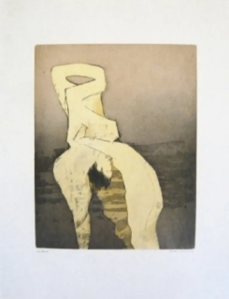 Ets En Aquatint Tanning - Composition 9