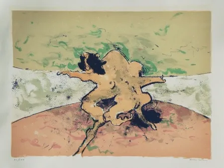 Lithografie Tanning - Trouble in paradise