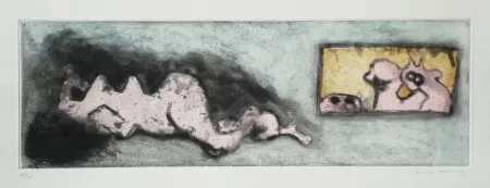 Ets En Aquatint Tanning - Voyeurs