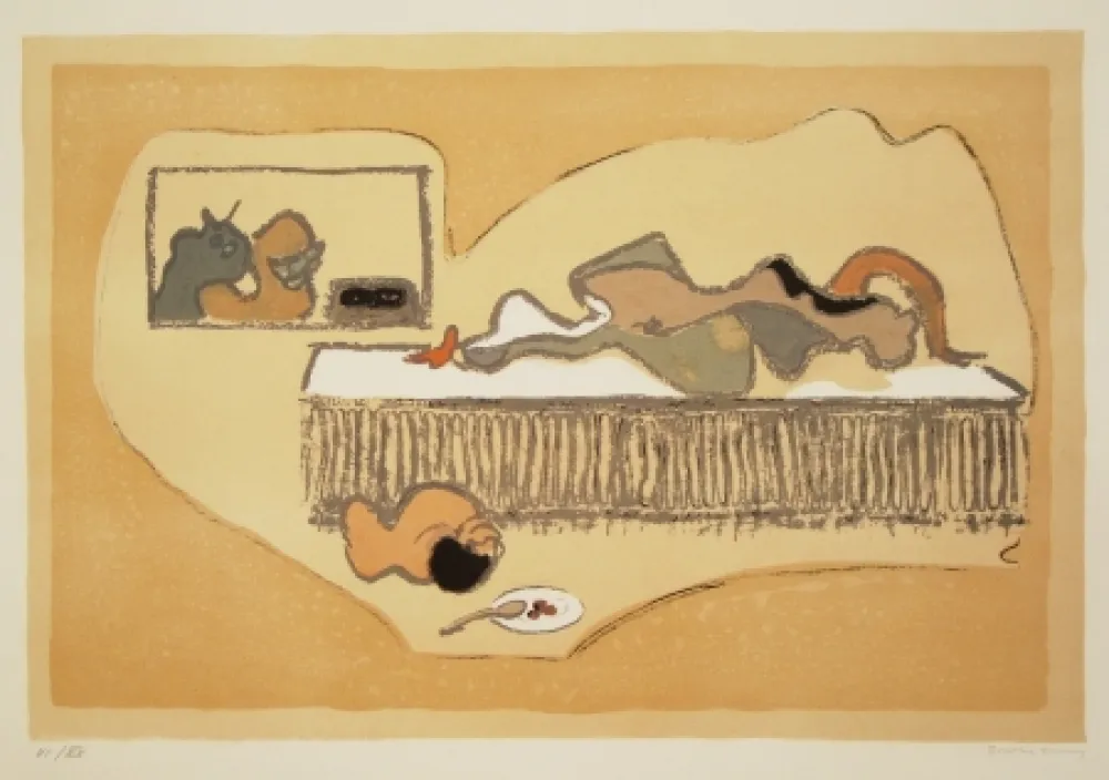 Lithografie Tanning - Witnesses