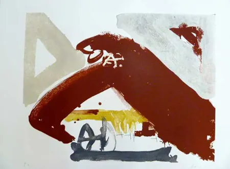 Lithografie Tàpies - 618. Sin Título