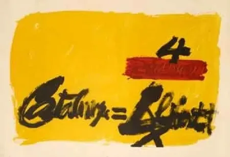 Lithografie Tàpies - Als Mestres de Cataluña