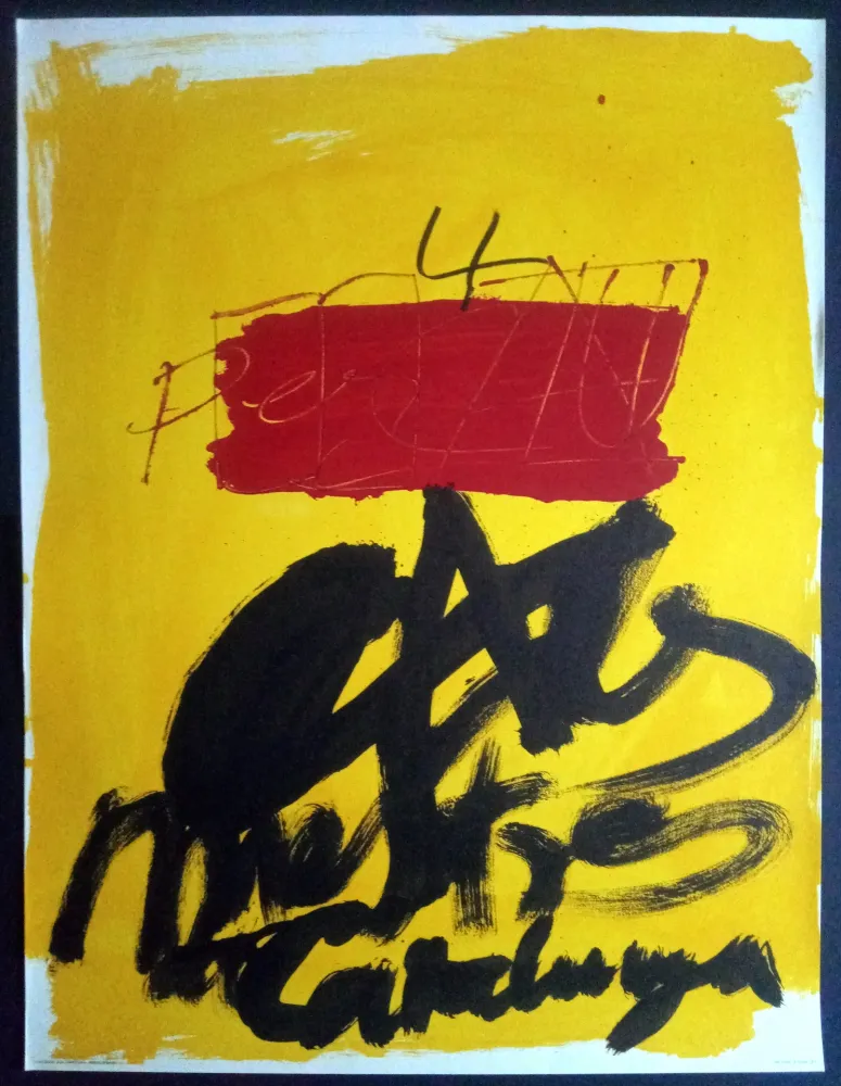 Poster Tàpies - Als mestres de Catalunya