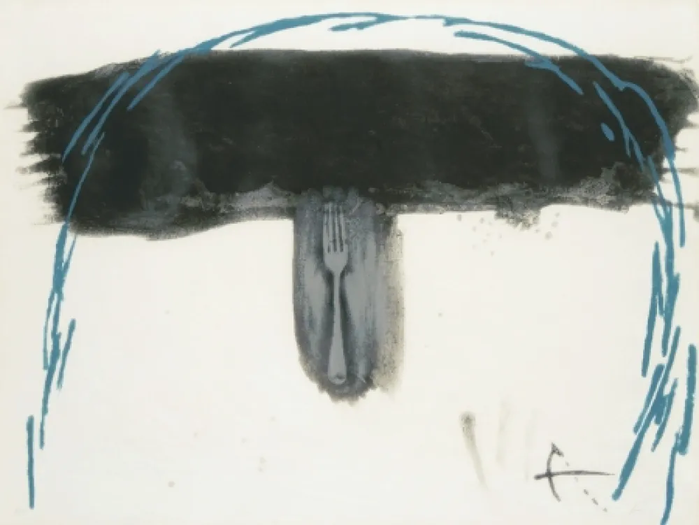 Ets Tàpies - Arc blau (Blauer Bogen) 
