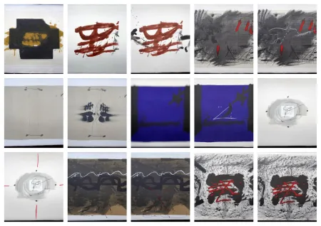 Lithografie Tàpies - Artist Book Nocturn Matinal (with complet Portfolio)