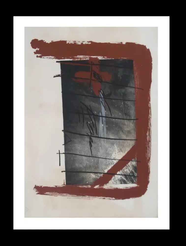 Ets En Aquatint Tàpies - Cama roja