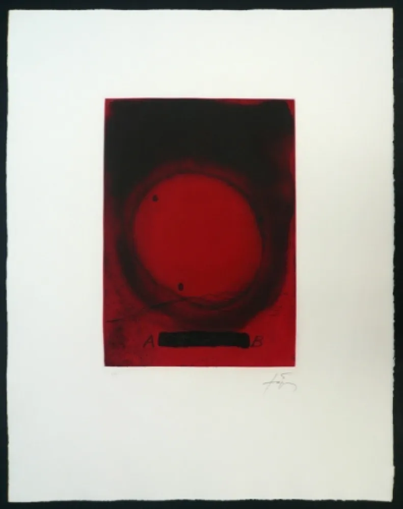 Gravure Tàpies - Cercle