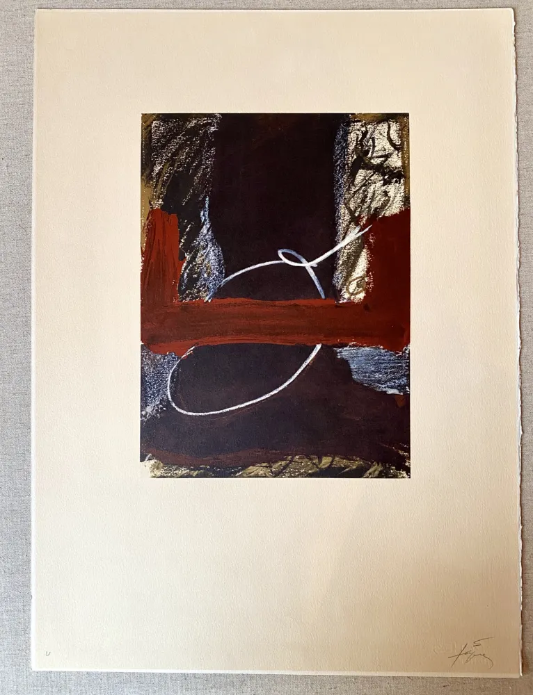 Lithografie Tàpies - Clau 7