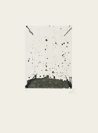 Lithografie Tàpies - Clau de foc 19