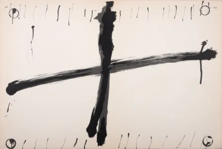 Lithografie Tàpies - Composition, C. 1970