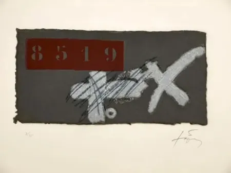 Ets En Aquatint Tàpies - Creu I Ics